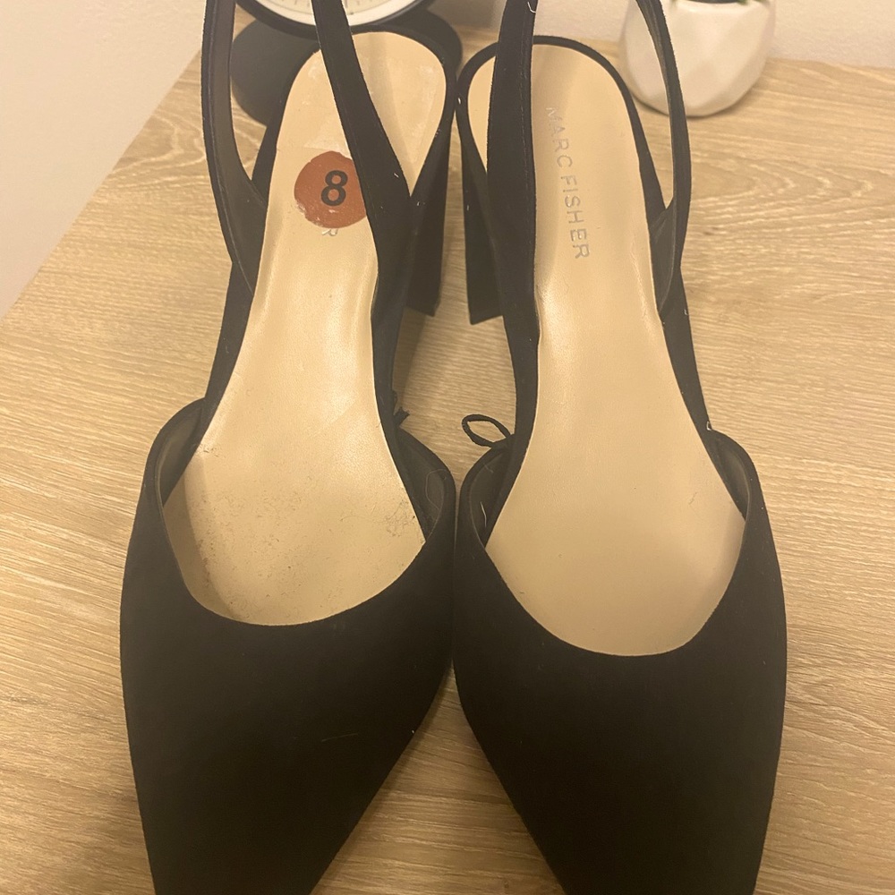 Marc Fisher Black Pointed Heels